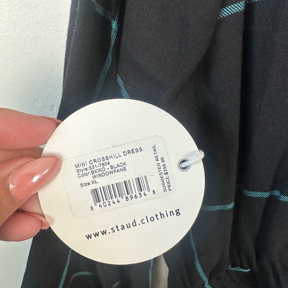 NWT STAUD Mini Crosshill Black Dress Size XL - Picture 9 of 12